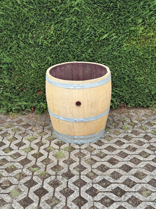 Gebrauchtes Dreiviertel-Weinfass aus massiver Eiche